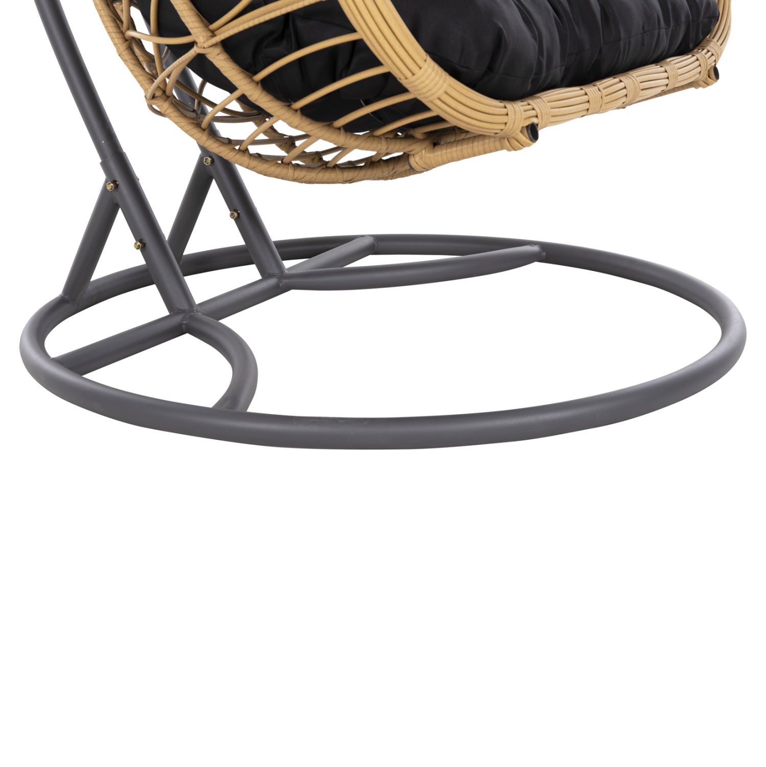 ΔΙΠΛΗ ΚΡΕΜΑΣΤΗ ΦΩΛΙΑ ME ΥΠΟΠΟΔΙΟ GRACIE HM5754.02 ΜΠΕΖ ΣΥΝΘ.RATTAN-ΓΚΡΙ ΜΕΤΑΛ.ΣΚΕΛΕΤΟΣ Φ120x200Υεκ - Pakobazaar