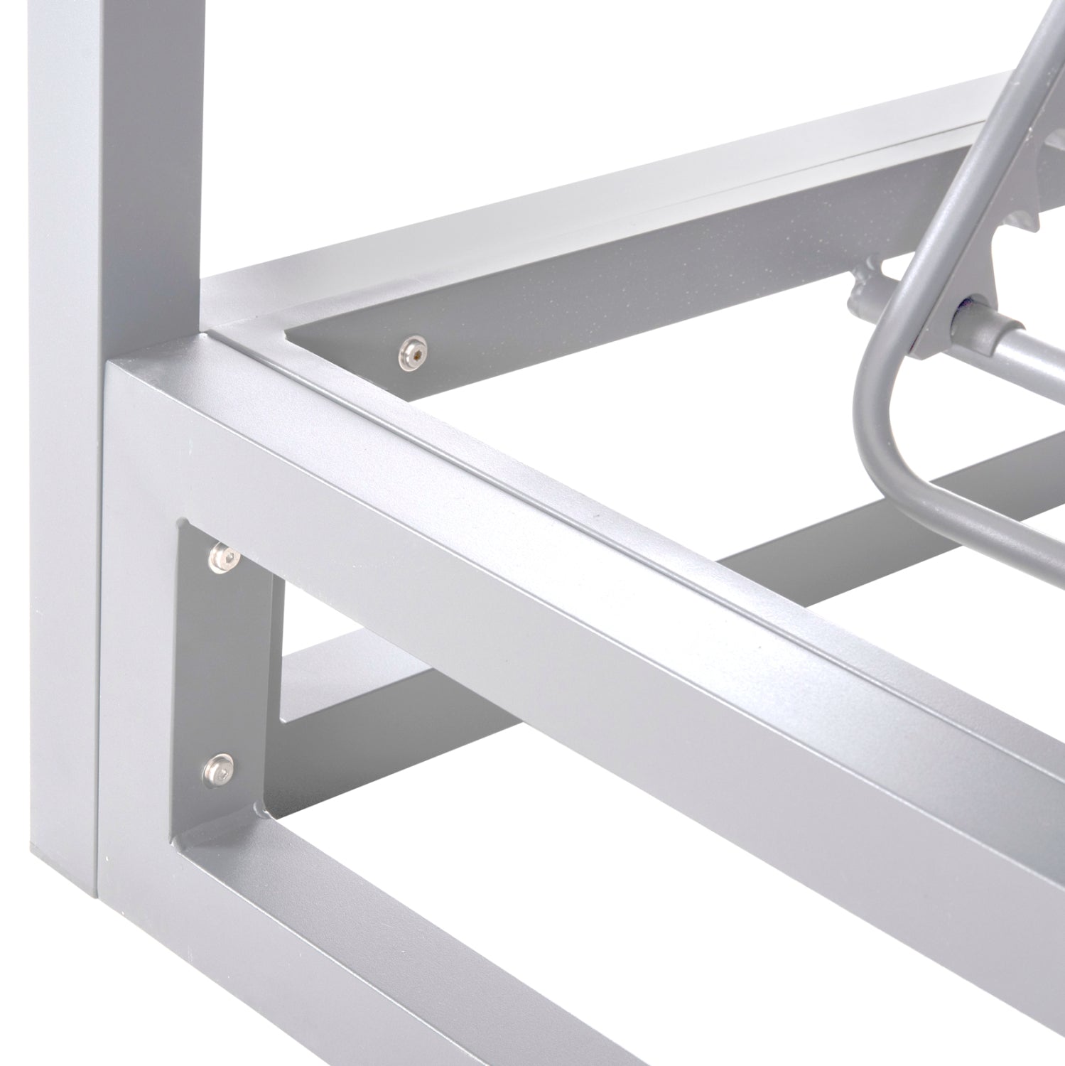 ΔΙΠΛΗ ΞΑΠΛΩΣΤΡΑ ΑΛΟΥΜΙΝΙΟΥ ΠΑΡΑΛΙΑΣ ΜΕ ΣΚΙΑΣΤΡΟ ΚΥΒΟΣ GALLANT HM6097.02 ΛΕΥΚΟ 2x2x2μ - Pakobazaar