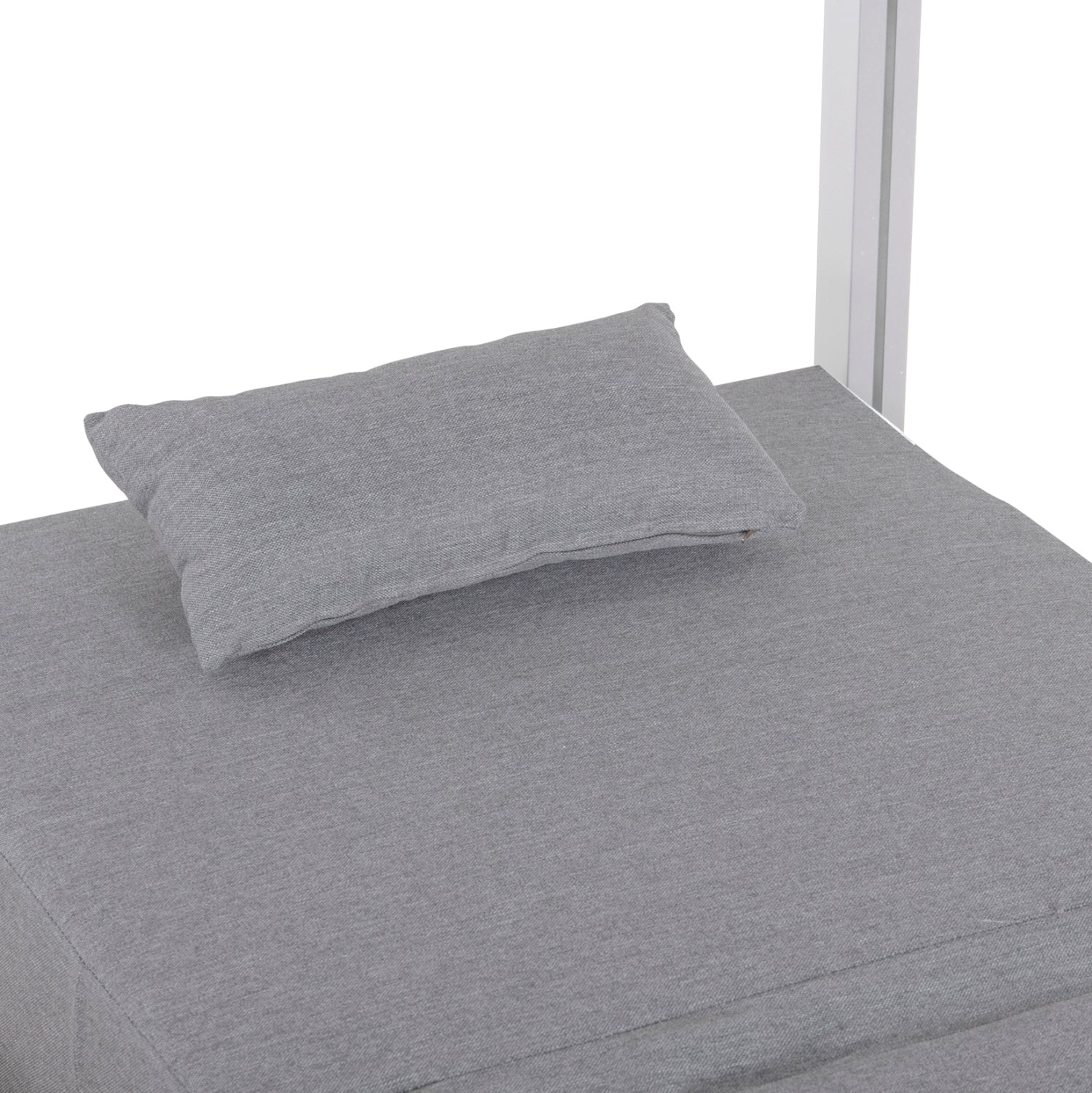 ΔΙΠΛΗ ΞΑΠΛΩΣΤΡΑ ΑΛΟΥΜΙΝΙΟΥ ΠΑΡΑΛΙΑΣ ΜΕ ΣΚΙΑΣΤΡΟ ΚΥΒΟΣ GALLANT HM6097.02 ΛΕΥΚΟ 2x2x2μ - Pakobazaar