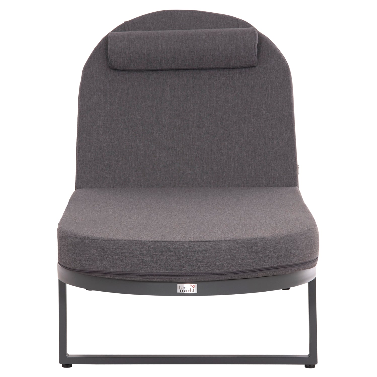 ΕΠΑΓΓΕΛΜATIKH ΞΑΠΛΩΣΤΡΑ MALLOW HM10715.03 ΣΚΟΥΡΟ ΓΚΡΙ ΑΛΟΥΜΙΝΙΟ & ΜΑΞΙΛΑΡΙ 198x71x103Υεκ - Pakobazaar