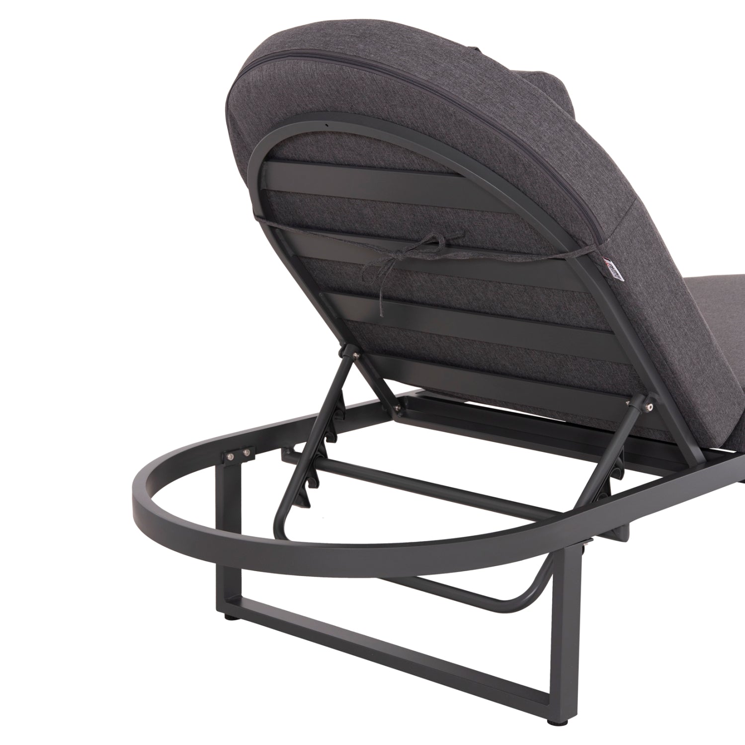 ΕΠΑΓΓΕΛΜATIKH ΞΑΠΛΩΣΤΡΑ MALLOW HM10715.03 ΣΚΟΥΡΟ ΓΚΡΙ ΑΛΟΥΜΙΝΙΟ & ΜΑΞΙΛΑΡΙ 198x71x103Υεκ - Pakobazaar