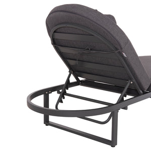 ΕΠΑΓΓΕΛΜATIKH ΞΑΠΛΩΣΤΡΑ MALLOW HM10715.03 ΣΚΟΥΡΟ ΓΚΡΙ ΑΛΟΥΜΙΝΙΟ & ΜΑΞΙΛΑΡΙ 198x71x103Υεκ - Pakobazaar