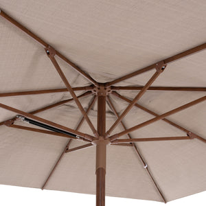 ΟΜΠΡΕΛΑ ΕΠΑΓΓΕΛΜΑΤΙΚΗ GLADELL 3X3m HM6604.02 ΜΠΕΖ ΠΑΝΙ-HEAT TRANSFER ΑΛΟΥΜΙΝΙΟ - Pakobazaar