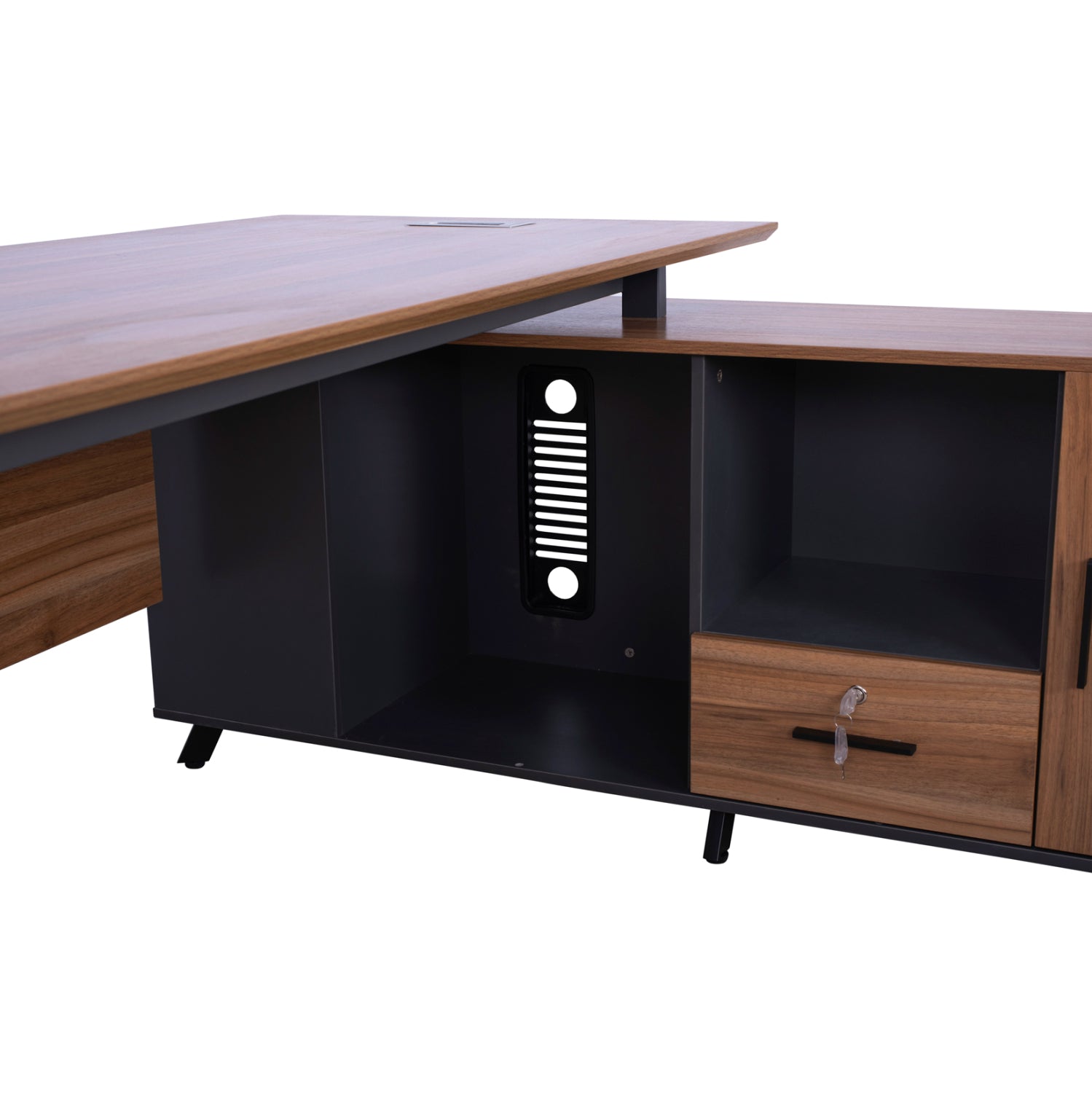 ΕΠΑΓΓΕΛΜΑΤΙΚΟ ΓΡΑΦΕΙΟ SUPREME ΑΝΑΣΤΡΕΨΙΜΗ ΓΩΝΙΑ 160X160X75 HM2360 - Pakobazaar