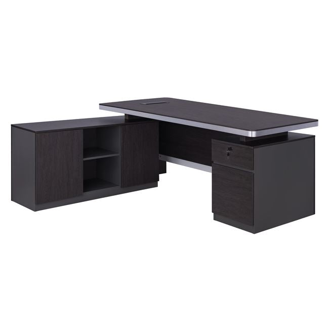 ΕΠΑΓΓΕΛΜΑΤΙΚΟ ΓΡΑΦΕΙΟ ΑΡΙΣΤΕΡΗ ΓΩΝΙΑ HM2092L ROSEWOOD 180X160X76Y εκ. - Pakobazaar