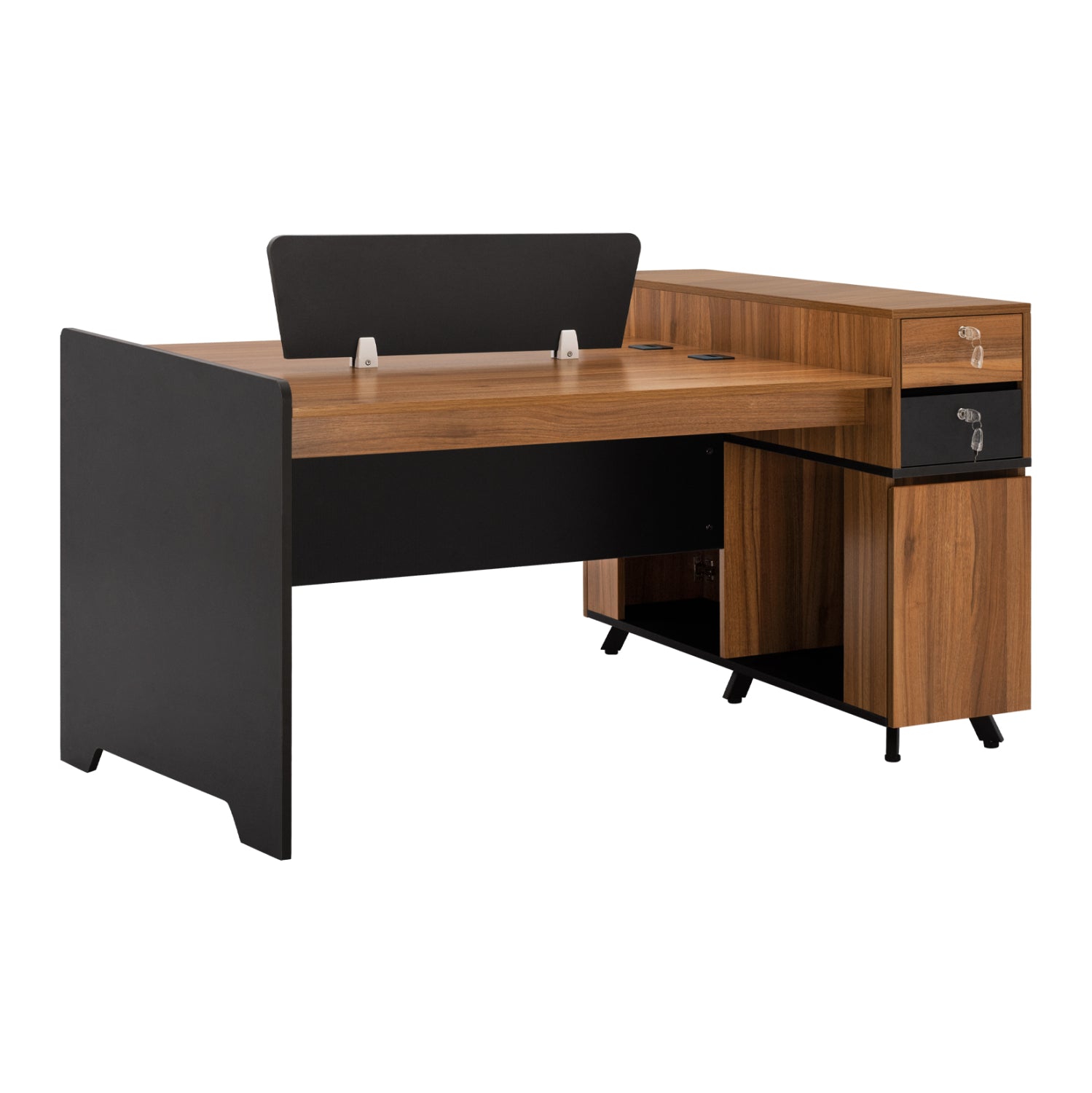 ΕΠΑΓΓΕΛΜΑΤΙΚΟΣ ΣΤΑΘΜΟΣ ΕΡΓΑΣΙΑΣ 2 ΑΤΟΜΩΝ SUPREME HM2374 154X120X89Υ εκ. - Pakobazaar