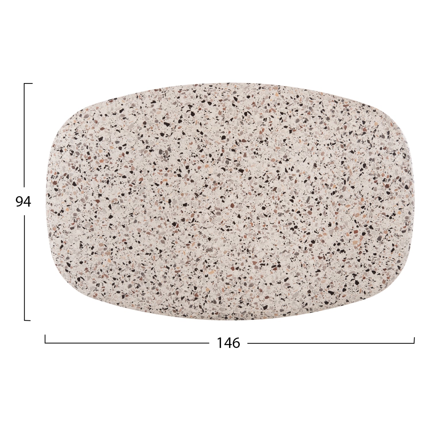 ΕΠΙΦΑΝΕΙΑ ΤΡΑΠΕΖΙΟΥ 5766 WERZALIT HM5916.16 TERRAZZO 146X94 εκ. - Pakobazaar