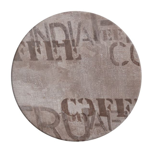 ΕΠΙΦΑΝΕΙΑ ΤΡΑΠΕΖΙΟΥ 710 WERZALIT Φ60Χ2.5εκ. ΣΕ COFFEE BROWN ΧΡΩΜΑ HM5227.06 - Pakobazaar