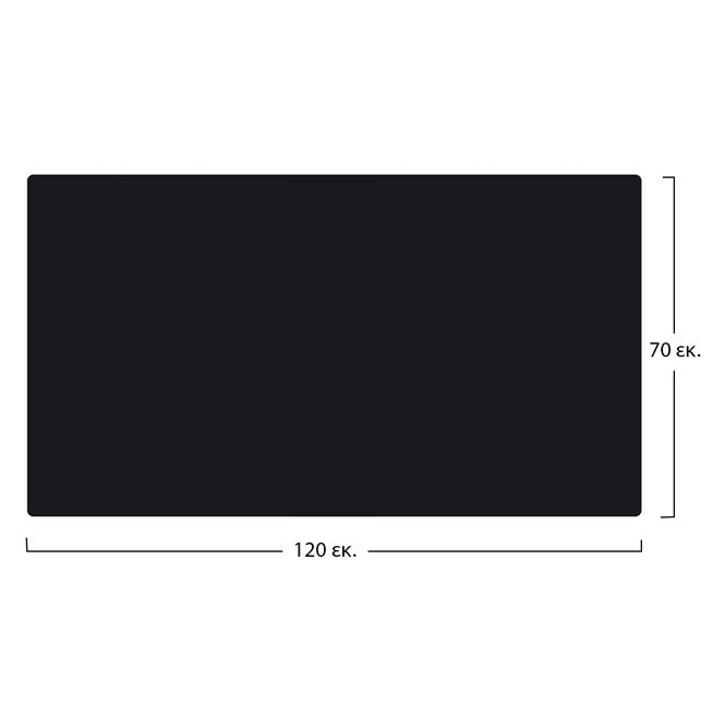 ΕΠΙΦΑΝΕΙΑ ΤΡΑΠΕΖΙΟΥ COMPACT HPL 120X70 εκ. ΜΑΥΡΗ HM5163.03 - Pakobazaar