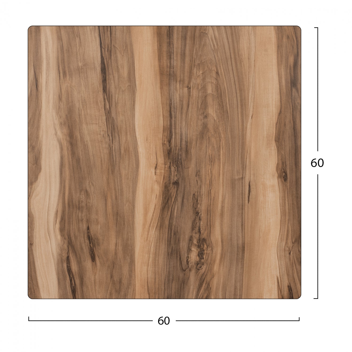 ΕΠΙΦΑΝΕΙΑ ΤΡΑΠΕΖΙΟΥ HPL HM5837.10 INDIAN SHESHAM 60x60 εκ. ΠΑΧΟΥΣ 12mm. - Pakobazaar