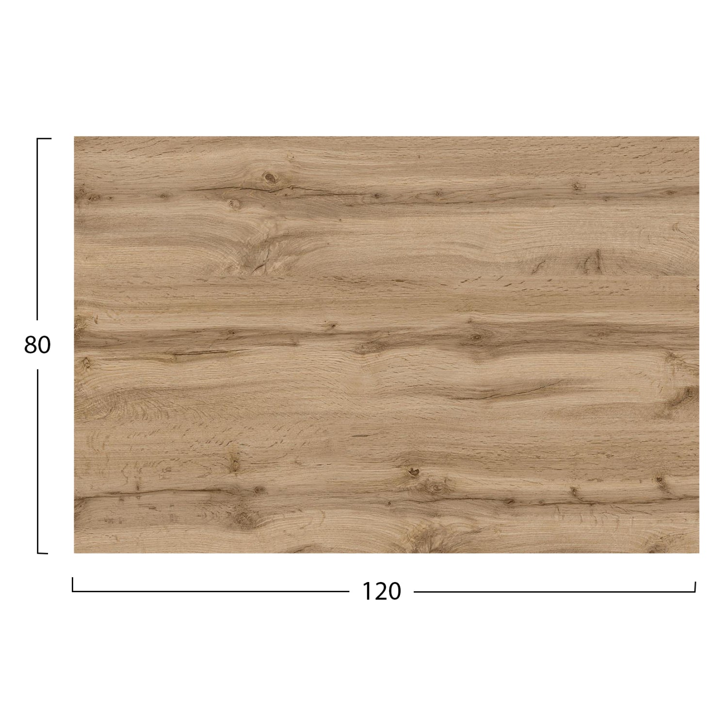 ΕΠΙΦΑΝΕΙΑ ΤΡΑΠΕΖΙΟΥ HPL ΟΡΘΟΓΩΝΙΑ HM5840.36 SONAMA OAK 120x80εκ. - Pakobazaar