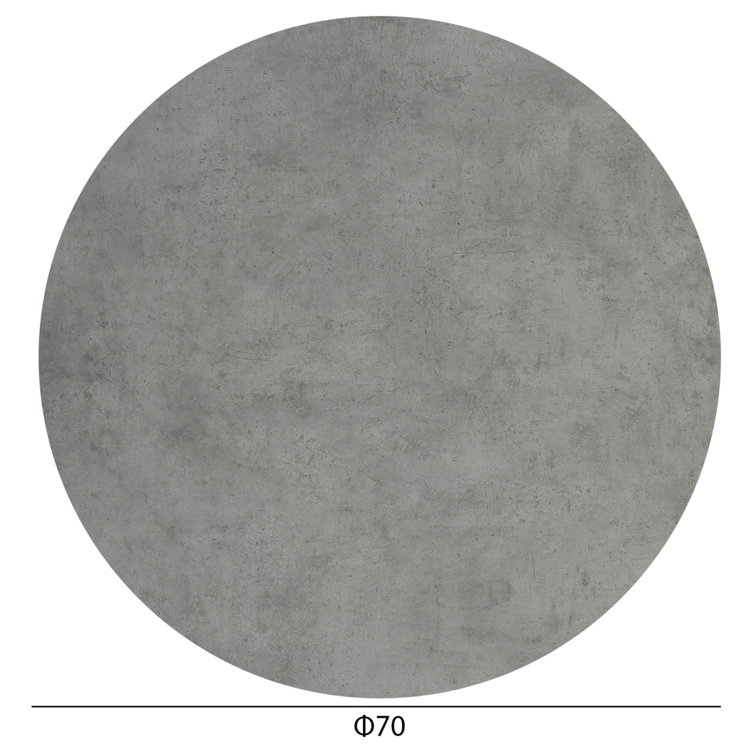 ΕΠΙΦΑΝΕΙΑ ΤΡΑΠΕΖΙΟΥ HPL ΣΤΡΟΓΓΥΛΗ HM5842.32 CEMENT Φ70εκ. - Pakobazaar