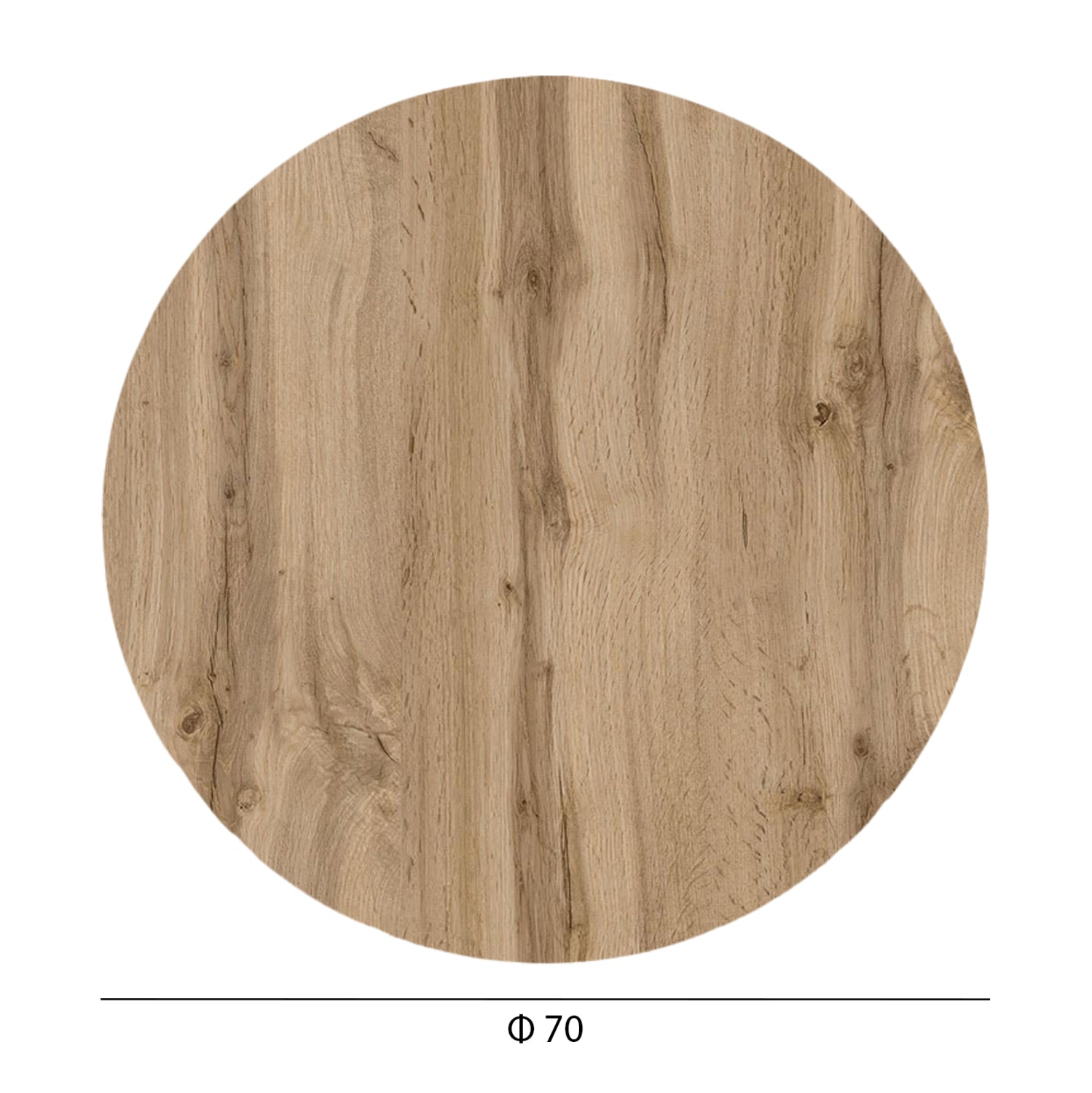 ΕΠΙΦΑΝΕΙΑ ΤΡΑΠΕΖΙΟΥ HPL ΣΤΡΟΓΓΥΛΗ HM5842.36 SONAMA OAK Φ70εκ. - Pakobazaar