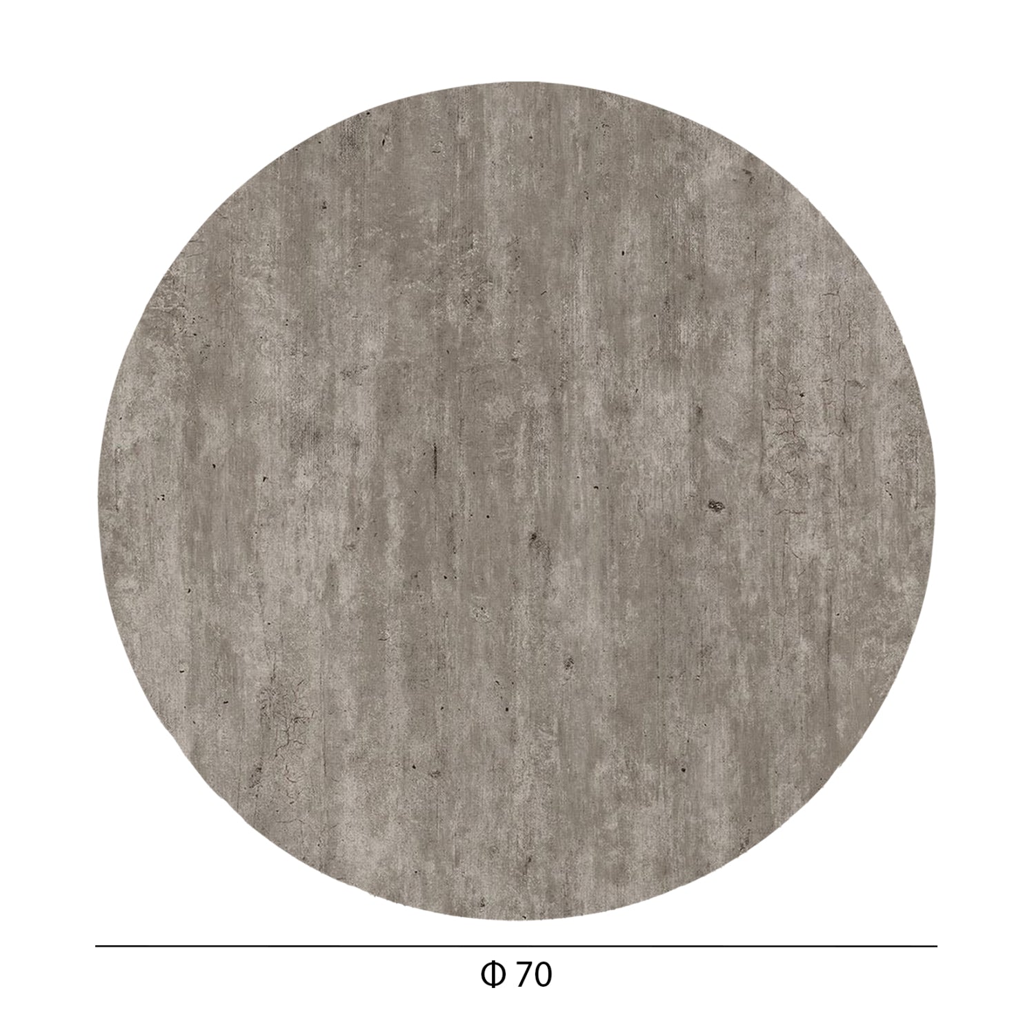 ΕΠΙΦΑΝΕΙΑ ΤΡΑΠΕΖΙΟΥ HPL ΣΤΡΟΓΓΥΛΗ HM5842.37 CONCRETE Φ70εκ. - Pakobazaar