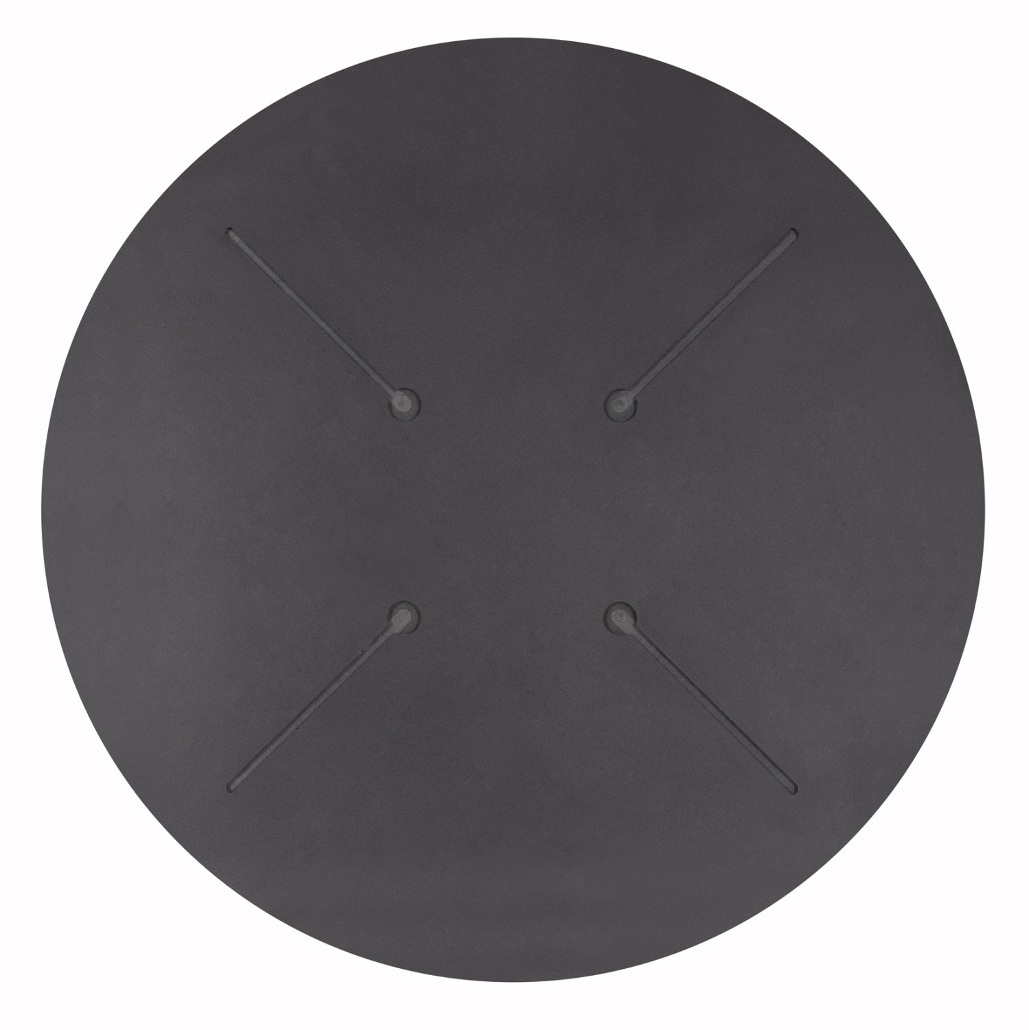 ΕΠΙΦΑΝΕΙΑ ΤΡΑΠΕΖΙΟΥ HPL ΣΤΡΟΓΓΥΛΗ HM5842.21 ΜΑΥΡΗ Φ70εκ. - Pakobazaar