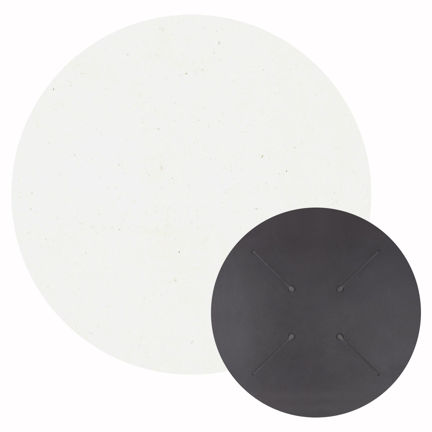 ΕΠΙΦΑΝΕΙΑ ΤΡΑΠΕΖΙΟΥ HPL ΣΤΡΟΓΓΥΛΗ HM5841.23 WHITE Φ60εκ. - Pakobazaar