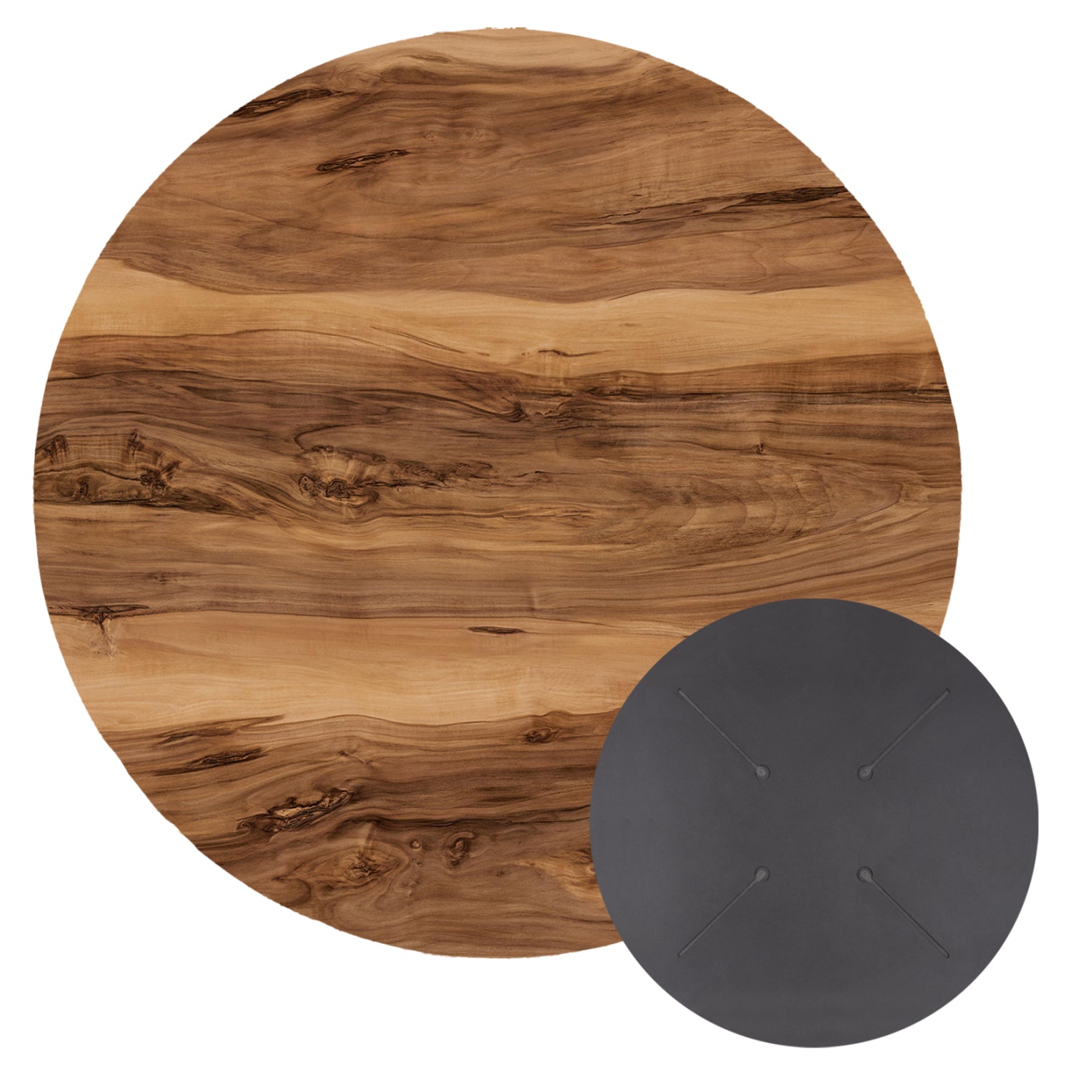 ΕΠΙΦΑΝΕΙΑ ΤΡΑΠΕΖΙΟΥ HPL ΣΤΡΟΓΓΥΛΗ HM5841.30 INDIAN SHESHAM Φ60εκ. - Pakobazaar