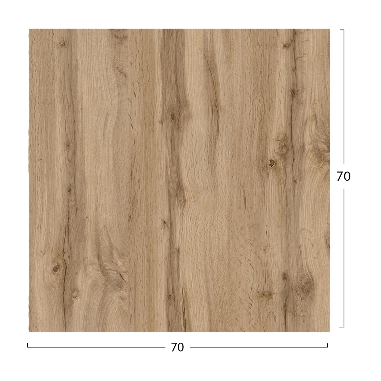 ΕΠΙΦΑΝΕΙΑ ΤΡΑΠΕΖΙΟΥ HPL ΤΕΤΡΑΓΩΝΗ HM5838.36 SONAMA OAK 70x70εκ. - Pakobazaar
