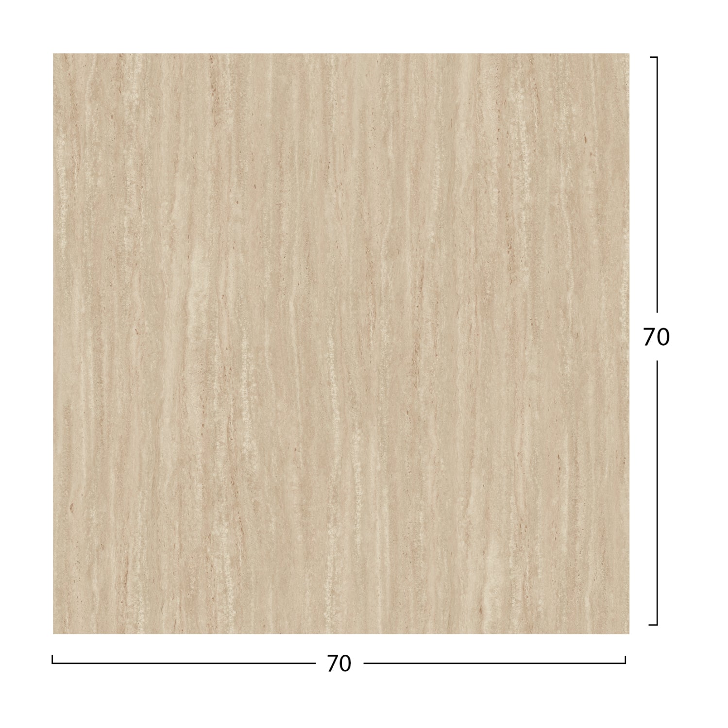 ΕΠΙΦΑΝΕΙΑ ΤΡΑΠΕΖΙΟΥ HPL ΤΕΤΡΑΓΩΝΗ HM5838.35 TRAVERTINE 70x70εκ. - Pakobazaar