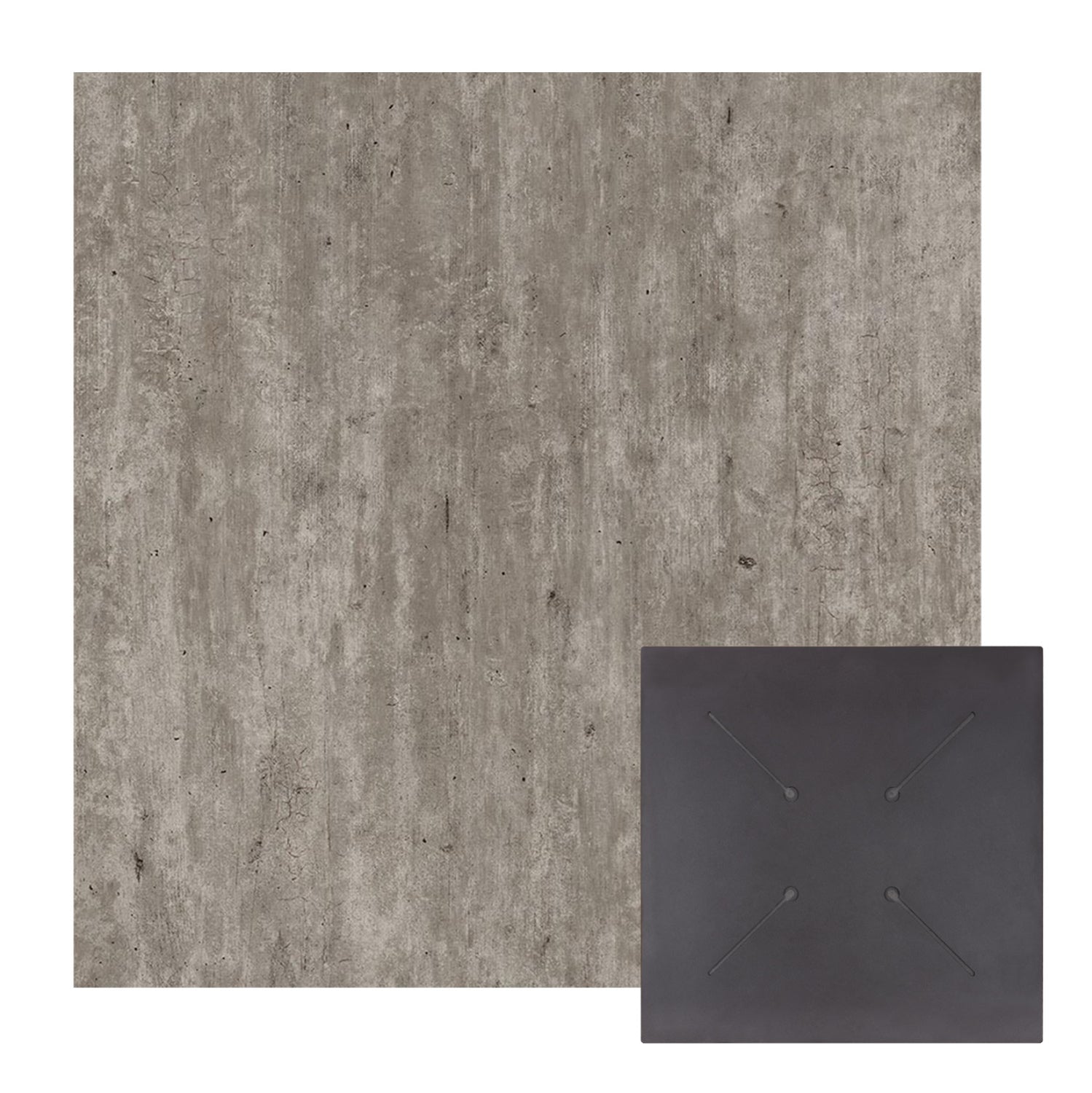 ΕΠΙΦΑΝΕΙΑ ΤΡΑΠΕΖΙΟΥ HPL ΤΕΤΡΑΓΩΝΗ HM5837.37 CONCRETE 60x60εκ. - Pakobazaar