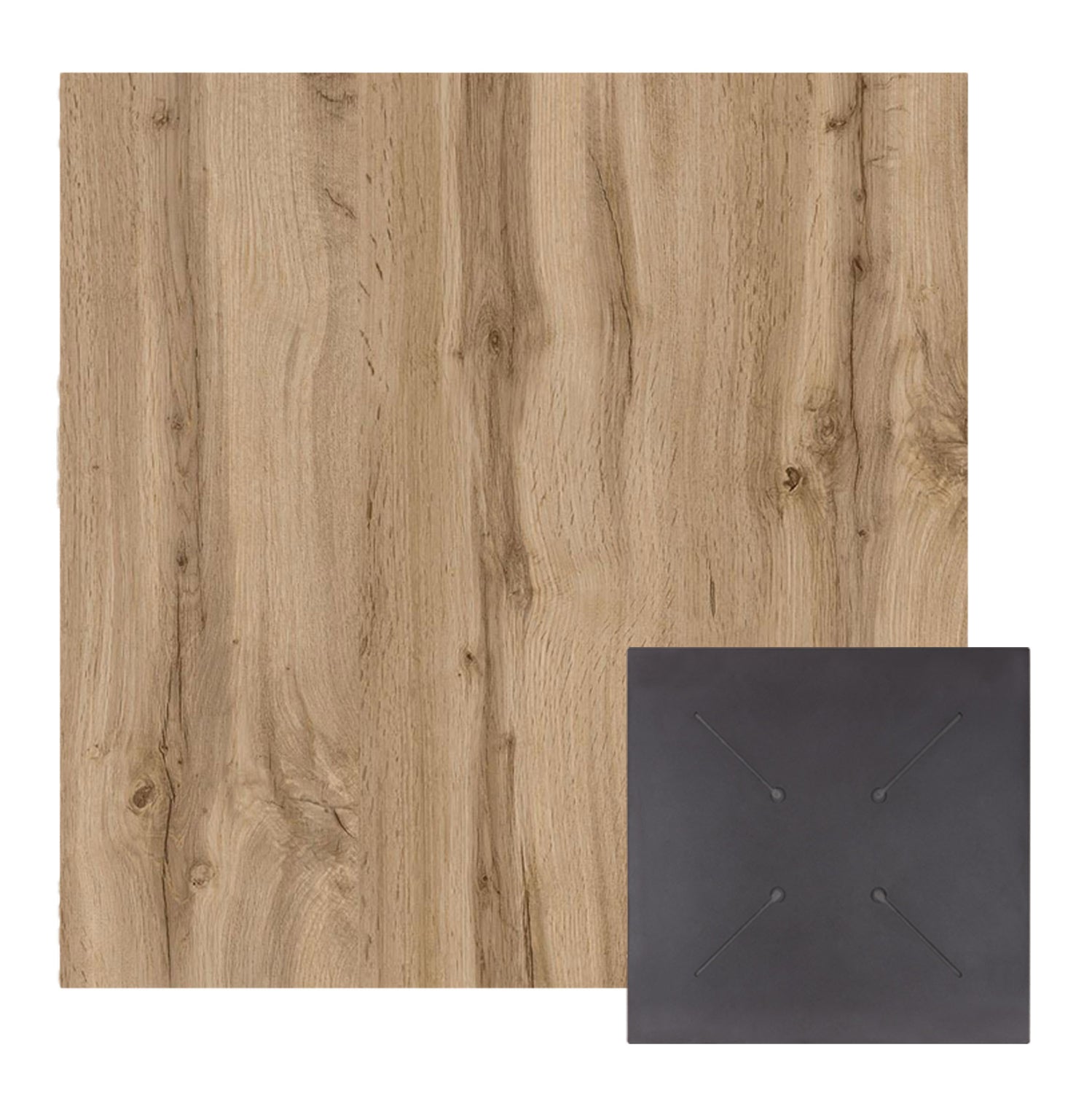 ΕΠΙΦΑΝΕΙΑ ΤΡΑΠΕΖΙΟΥ HPL ΤΕΤΡΑΓΩΝΗ HM5839.36 SONAMA OAK 80x80εκ. - Pakobazaar