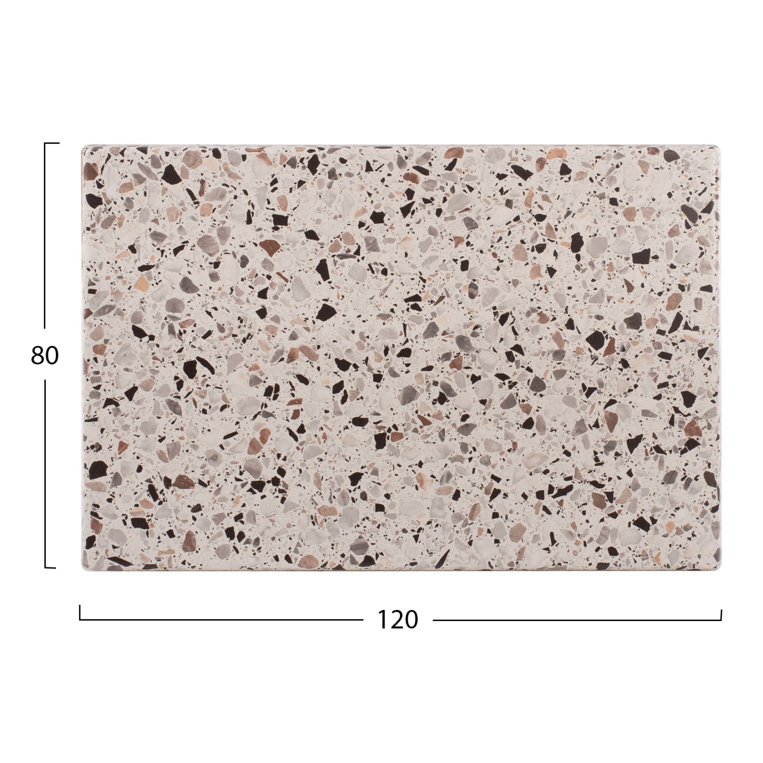 ΕΠΙΦΑΝΕΙΑ ΤΡΑΠΕΖΙΟΥ WERZALIT 120Χ80Χ3.5εκ. TERRAZZO HM5630.16 - Pakobazaar