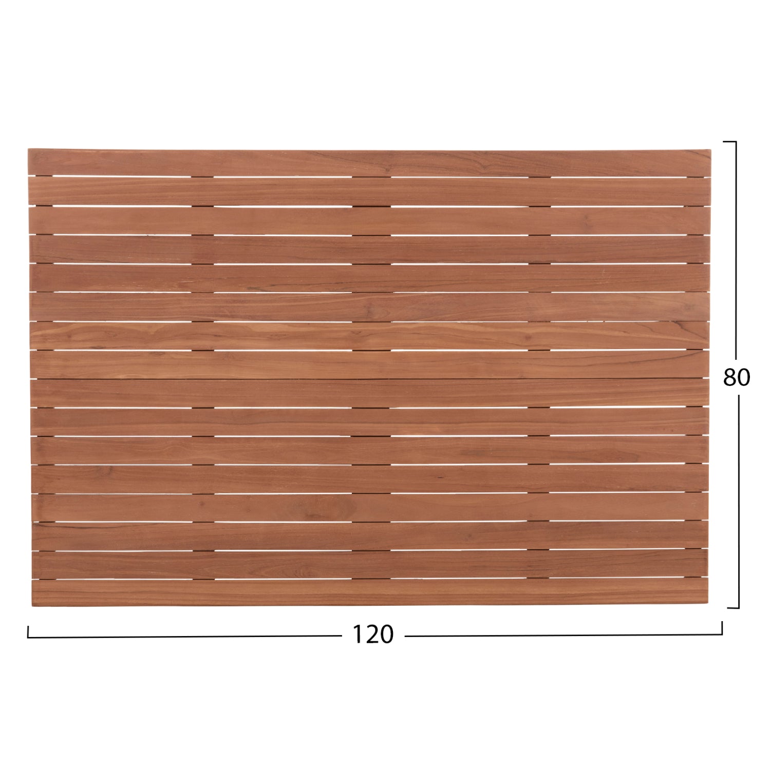 ΕΠΙΦΑΝΕΙΑ ΤΡΑΠΕΖΙΟΥ ΟΡΘΟΓΩΝΙΑ HM18138 ΞΥΛΟ TEAK--ΦΥΣΙΚΟ 120x80x4(πάχος)εκ. - Pakobazaar