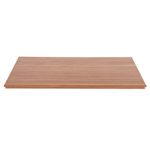 ΕΠΙΦΑΝΕΙΑ ΤΡΑΠΕΖΙΟΥ ΟΡΘΟΓΩΝΙΑ HM18138 ΞΥΛΟ TEAK--ΦΥΣΙΚΟ 120x80x4(πάχος)εκ. - Pakobazaar