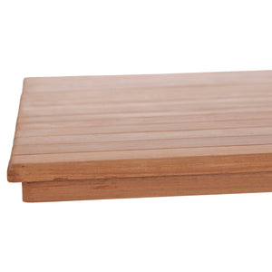 ΕΠΙΦΑΝΕΙΑ ΤΡΑΠΕΖΙΟΥ ΟΡΘΟΓΩΝΙΑ HM18138 ΞΥΛΟ TEAK--ΦΥΣΙΚΟ 120x80x4(πάχος)εκ. - Pakobazaar