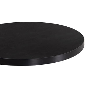 ΕΠΙΦΑΝΕΙΑ ΤΡΑΠΕΖΙΟΥ SINTERED STONE HM6652.01 ΜΑΥΡΗ ΜΕ ΠΛΑΙΣΙΟ ALU ΜΑΥΡO Φ60εκ. - Pakobazaar