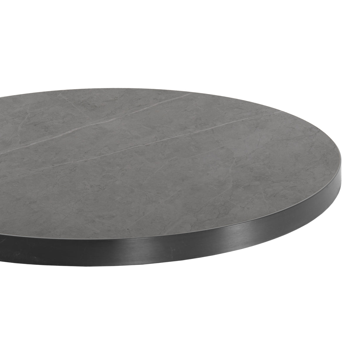 ΕΠΙΦΑΝΕΙΑ ΤΡΑΠΕΖΙΟΥ SINTERED STONE HM6653.05 GREY MARBLE--ΠΛΑΙΣΙΟ ALU ΓΚΡΙ Φ70εκ. - Pakobazaar