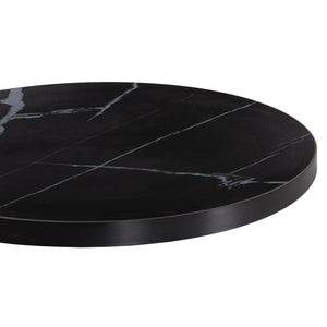ΕΠΙΦΑΝΕΙΑ ΤΡΑΠΕΖΙΟΥ SINTERED STONE HM6652.03 ΜΕ ΠΛΑΙΣΙΟ ALU ΜΑΥΡΟ Φ60εκ. - Pakobazaar