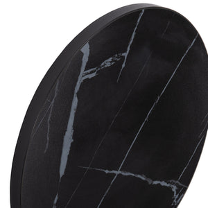 ΕΠΙΦΑΝΕΙΑ ΤΡΑΠΕΖΙΟΥ SINTERED STONE HM6652.03 ΜΕ ΠΛΑΙΣΙΟ ALU ΜΑΥΡΟ Φ60εκ. - Pakobazaar