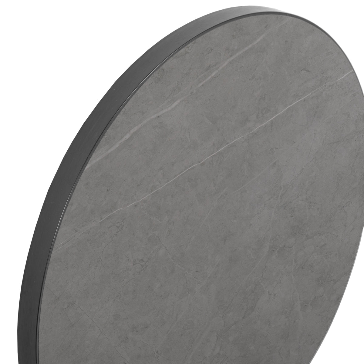 ΕΠΙΦΑΝΕΙΑ ΤΡΑΠΕΖΙΟΥ SINTERED STONE HM6653.05 GREY MARBLE--ΠΛΑΙΣΙΟ ALU ΓΚΡΙ Φ70εκ. - Pakobazaar