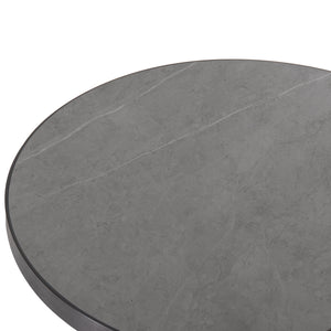 ΕΠΙΦΑΝΕΙΑ ΤΡΑΠΕΖΙΟΥ SINTERED STONE HM6653.05 GREY MARBLE--ΠΛΑΙΣΙΟ ALU ΓΚΡΙ Φ70εκ. - Pakobazaar