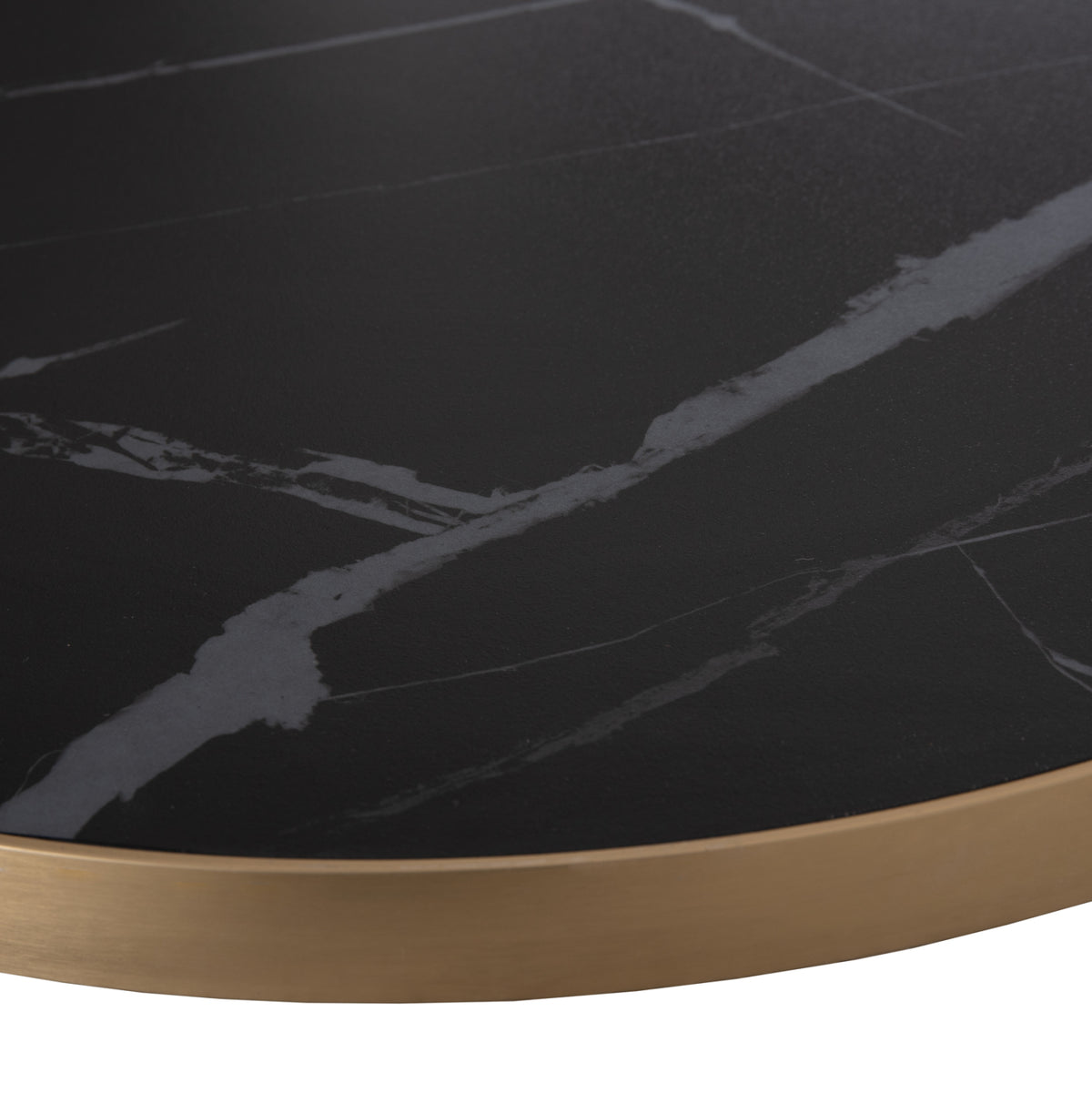 ΕΠΙΦΑΝΕΙΑ ΤΡΑΠΕΖΙΟΥ SINTERED STONE HM6652.13 ΜΕ ΠΛΑΙΣΙΟ ALU ΧΡΥΣΟ Φ60εκ. - Pakobazaar