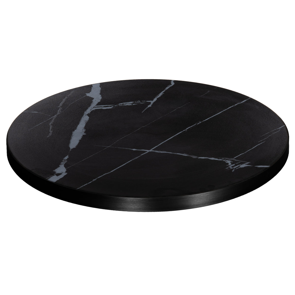 ΕΠΙΦΑΝΕΙΑ ΤΡΑΠΕΖΙΟΥ SINTERED STONE HM6652.03 ΜΕ ΠΛΑΙΣΙΟ ALU ΜΑΥΡΟ Φ60εκ. - Pakobazaar
