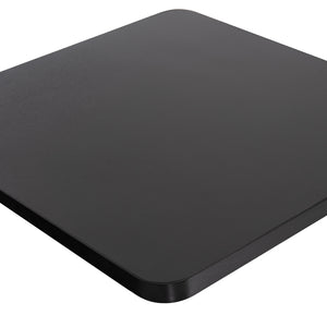 ΕΠΙΦΑΝΕΙΑ ΤΡΑΠΕΖΙΟΥ SINTERED STONE ΤΕΤΡΑΓΩΝΗ HM6655.01 ΜΑΥΡΗ ΜΕ ΠΛΑΙΣΙΟ ALU ΜΑΥΡΟ 80x80εκ. - Pakobazaar