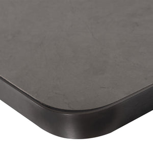 ΕΠΙΦΑΝΕΙΑ ΤΡΑΠΕΖΙΟΥ SINTERED STONE HM6654.05 GREY MARBLE--ΠΛΑΙΣΙΟ ALU ΓΚΡΙ 70x70εκ. - Pakobazaar