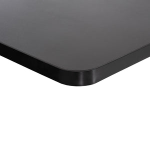 ΕΠΙΦΑΝΕΙΑ ΤΡΑΠΕΖΙΟΥ SINTERED STONE ΤΕΤΡΑΓΩΝΗ HM6655.01 ΜΑΥΡΗ ΜΕ ΠΛΑΙΣΙΟ ALU ΜΑΥΡΟ 80x80εκ. - Pakobazaar