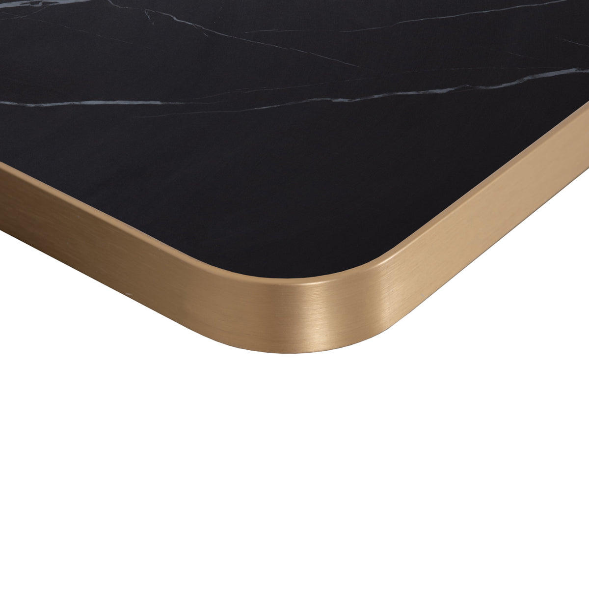ΕΠΙΦΑΝΕΙΑ ΤΡΑΠΕΖΙΟΥ SINTERED STONE ΤΕΤΡΑΓΩΝΗ HM6655.13 ΠΛΑΙΣΙΟ ALU ΧΡΥΣΟ 80x80εκ. - Pakobazaar