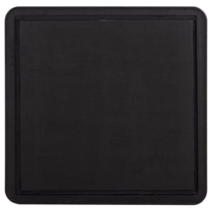 ΕΠΙΦΑΝΕΙΑ ΤΡΑΠΕΖΙΟΥ SINTERED STONE HM6655.03 BLACK MARBLE--ΠΛΑΙΣΙΟ ALU ΜΑΥΡΟ 80x80εκ. - Pakobazaar