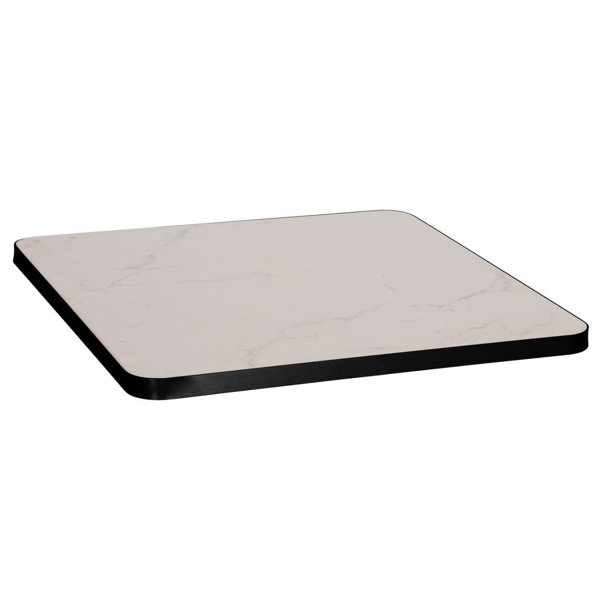 ΕΠΙΦΑΝΕΙΑ ΤΡΑΠΕΖΙΟΥ SINTERED STONE ΤΕΤΡΑΓΩΝΗ HM6655.02 ΠΛΑΙΣΙΟ ALU ΜΑΥΡΟ 80x80εκ. - Pakobazaar