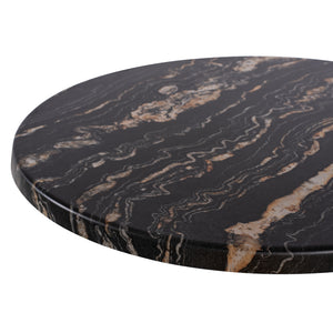 ΕΠΙΦΑΝΕΙΑ ΤΡΑΠΕΖΙΟΥ Φ60Χ2.5εκ. 5787 WERZALIT BLACK GOLD MARBLE HM5227.15 - Pakobazaar