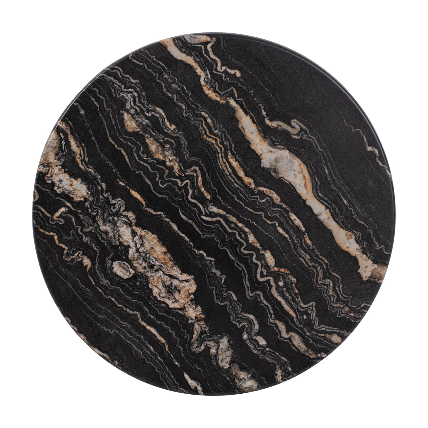 ΕΠΙΦΑΝΕΙΑ ΤΡΑΠΕΖΙΟΥ Φ60Χ2.5εκ. 5787 WERZALIT BLACK GOLD MARBLE HM5227.15 - Pakobazaar