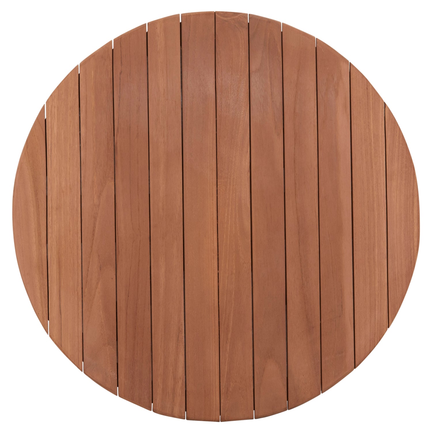 ΕΠΙΦΑΝΕΙΑ ΤΡΑΠΕΖΙΟΥ ΣΤΡΟΓΓΥΛΗ HM18132 ΞΥΛΟ TEAK--ΦΥΣΙΚΟ Φ60x4(πάχος)εκ. - Pakobazaar