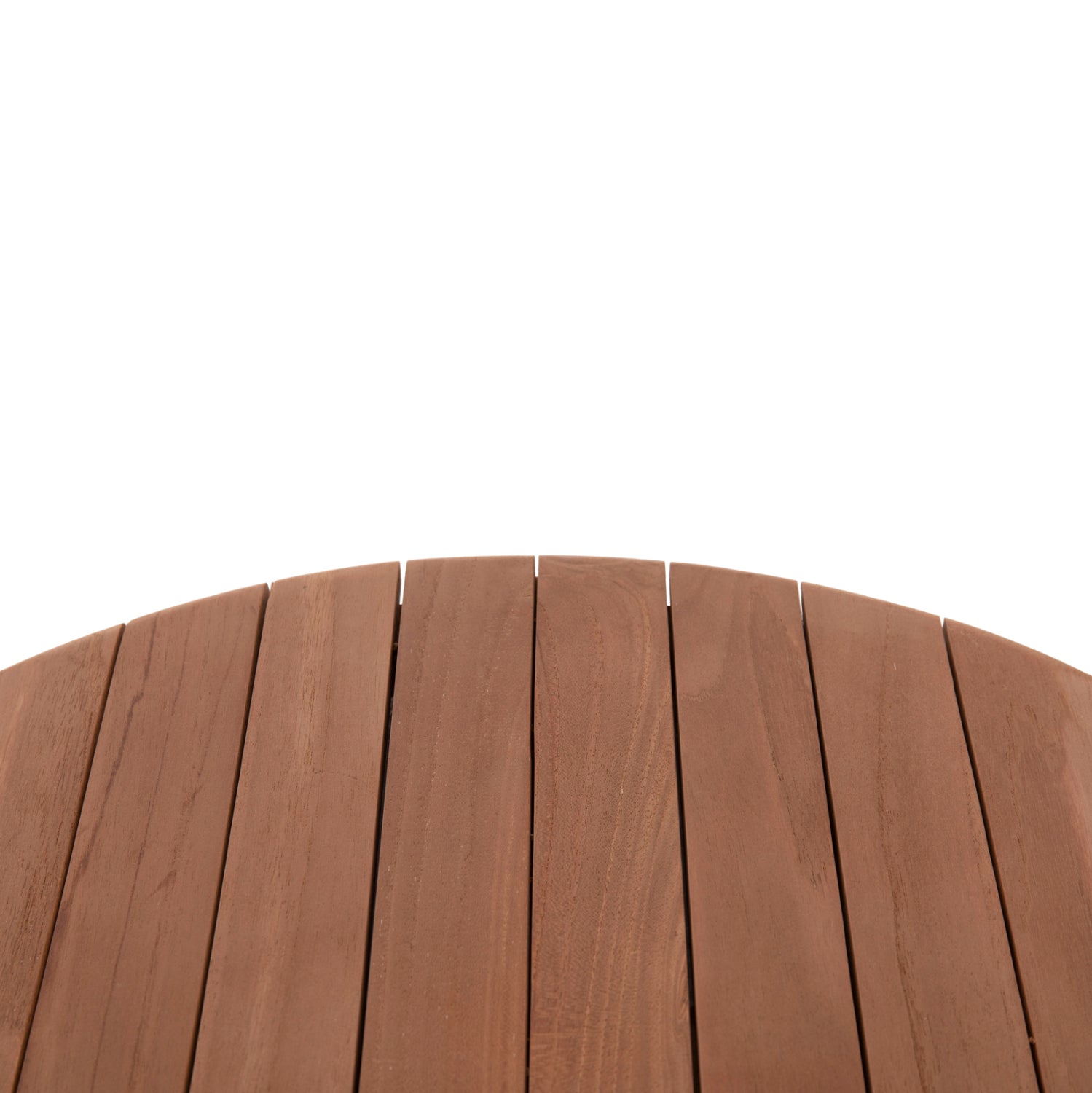 ΕΠΙΦΑΝΕΙΑ ΤΡΑΠΕΖΙΟΥ ΣΤΡΟΓΓΥΛΗ HM18132 ΞΥΛΟ TEAK--ΦΥΣΙΚΟ Φ60x4(πάχος)εκ. - Pakobazaar