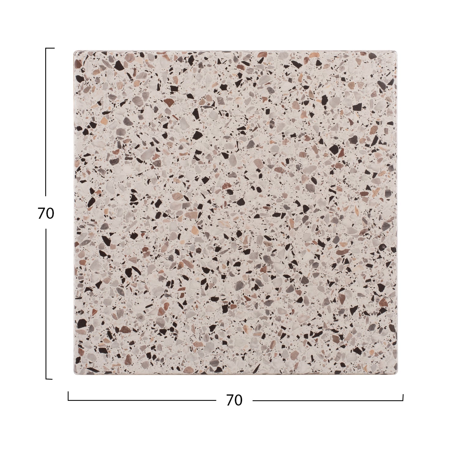 ΕΠΙΦΑΝΕΙΑ ΤΡΑΠΕΖΙΟΥ WERZALIT 70Χ70Χ3.5εκ.TERRAZZO HM5230.16 - Pakobazaar
