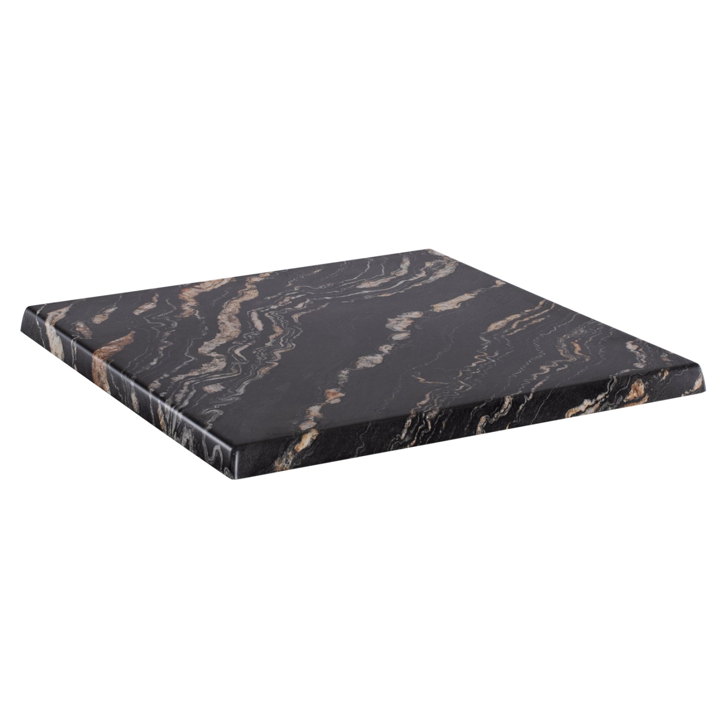 ΕΠΙΦΑΝΕΙΑ ΤΡΑΠΕΖΙΟΥ WERZALIT 80Χ80Χ3.5εκ. BLACK GOLD MARBLE HM5231.15 - Pakobazaar