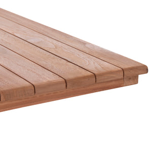 ΕΠΙΦΑΝΕΙΑ ΤΡΑΠΕΖΙΟΥ ΤΕΤΡΑΓΩΝΗ HM18136 ΞΥΛΟ TEAK--ΦΥΣΙΚΟ 70x70x4(πάχος)εκ. - Pakobazaar
